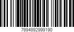 Código de barras (EAN, GTIN, SKU, ISBN): '7894892999190'