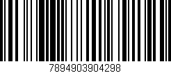 Código de barras (EAN, GTIN, SKU, ISBN): '7894903904298'