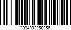 Código de barras (EAN, GTIN, SKU, ISBN): '7894903958956'