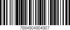 Código de barras (EAN, GTIN, SKU, ISBN): '7894904904907'