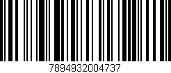 Código de barras (EAN, GTIN, SKU, ISBN): '7894932004737'