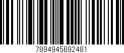 Código de barras (EAN, GTIN, SKU, ISBN): '7894945692481'