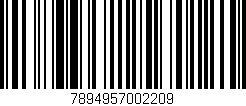 Código de barras (EAN, GTIN, SKU, ISBN): '7894957002209'