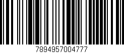 Código de barras (EAN, GTIN, SKU, ISBN): '7894957004777'