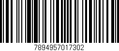 Código de barras (EAN, GTIN, SKU, ISBN): '7894957017302'