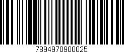 Código de barras (EAN, GTIN, SKU, ISBN): '7894970900025'