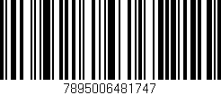 Código de barras (EAN, GTIN, SKU, ISBN): '7895006481747'