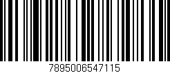 Código de barras (EAN, GTIN, SKU, ISBN): '7895006547115'