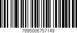 Código de barras (EAN, GTIN, SKU, ISBN): '7895006757149'