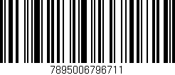 Código de barras (EAN, GTIN, SKU, ISBN): '7895006796711'