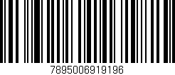 Código de barras (EAN, GTIN, SKU, ISBN): '7895006919196'