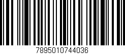 Código de barras (EAN, GTIN, SKU, ISBN): '7895010744036'
