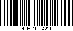 Código de barras (EAN, GTIN, SKU, ISBN): '7895010804211'