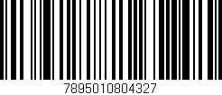 Código de barras (EAN, GTIN, SKU, ISBN): '7895010804327'