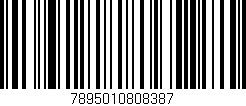Código de barras (EAN, GTIN, SKU, ISBN): '7895010808387'