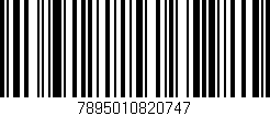 Código de barras (EAN, GTIN, SKU, ISBN): '7895010820747'