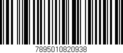 Código de barras (EAN, GTIN, SKU, ISBN): '7895010820938'