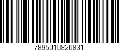 Código de barras (EAN, GTIN, SKU, ISBN): '7895010826831'