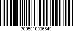 Código de barras (EAN, GTIN, SKU, ISBN): '7895010836649'