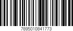 Código de barras (EAN, GTIN, SKU, ISBN): '7895010841773'
