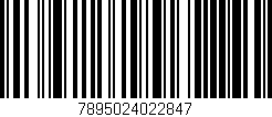 Código de barras (EAN, GTIN, SKU, ISBN): '7895024022847'