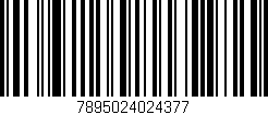 Código de barras (EAN, GTIN, SKU, ISBN): '7895024024377'