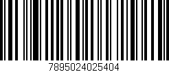 Código de barras (EAN, GTIN, SKU, ISBN): '7895024025404'
