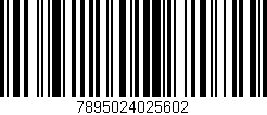 Código de barras (EAN, GTIN, SKU, ISBN): '7895024025602'