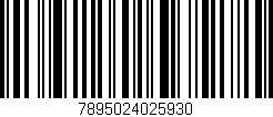 Código de barras (EAN, GTIN, SKU, ISBN): '7895024025930'