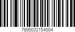 Código de barras (EAN, GTIN, SKU, ISBN): '7895032154004'