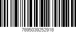 Código de barras (EAN, GTIN, SKU, ISBN): '7895039252918'