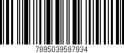 Código de barras (EAN, GTIN, SKU, ISBN): '7895039597934'