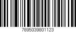 Código de barras (EAN, GTIN, SKU, ISBN): '7895039801123'