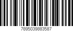 Código de barras (EAN, GTIN, SKU, ISBN): '7895039883587'