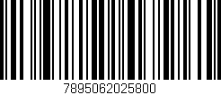 Código de barras (EAN, GTIN, SKU, ISBN): '7895062025800'