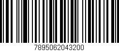 Código de barras (EAN, GTIN, SKU, ISBN): '7895062043200'