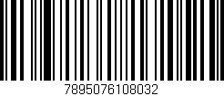Código de barras (EAN, GTIN, SKU, ISBN): '7895076108032'
