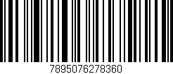 Código de barras (EAN, GTIN, SKU, ISBN): '7895076278360'