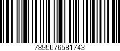 Código de barras (EAN, GTIN, SKU, ISBN): '7895076581743'