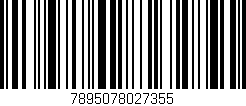 Código de barras (EAN, GTIN, SKU, ISBN): '7895078027355'