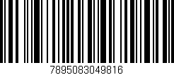 Código de barras (EAN, GTIN, SKU, ISBN): '7895083049816'