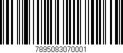 Código de barras (EAN, GTIN, SKU, ISBN): '7895083070001'
