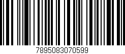Código de barras (EAN, GTIN, SKU, ISBN): '7895083070599'