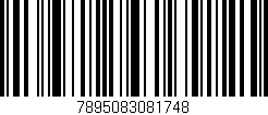 Código de barras (EAN, GTIN, SKU, ISBN): '7895083081748'