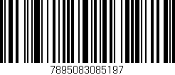 Código de barras (EAN, GTIN, SKU, ISBN): '7895083085197'