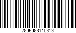 Código de barras (EAN, GTIN, SKU, ISBN): '7895083110813'