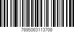 Código de barras (EAN, GTIN, SKU, ISBN): '7895083113708'