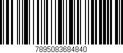 Código de barras (EAN, GTIN, SKU, ISBN): '7895083684840'