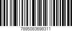 Código de barras (EAN, GTIN, SKU, ISBN): '7895083698311'