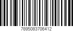 Código de barras (EAN, GTIN, SKU, ISBN): '7895083706412'
